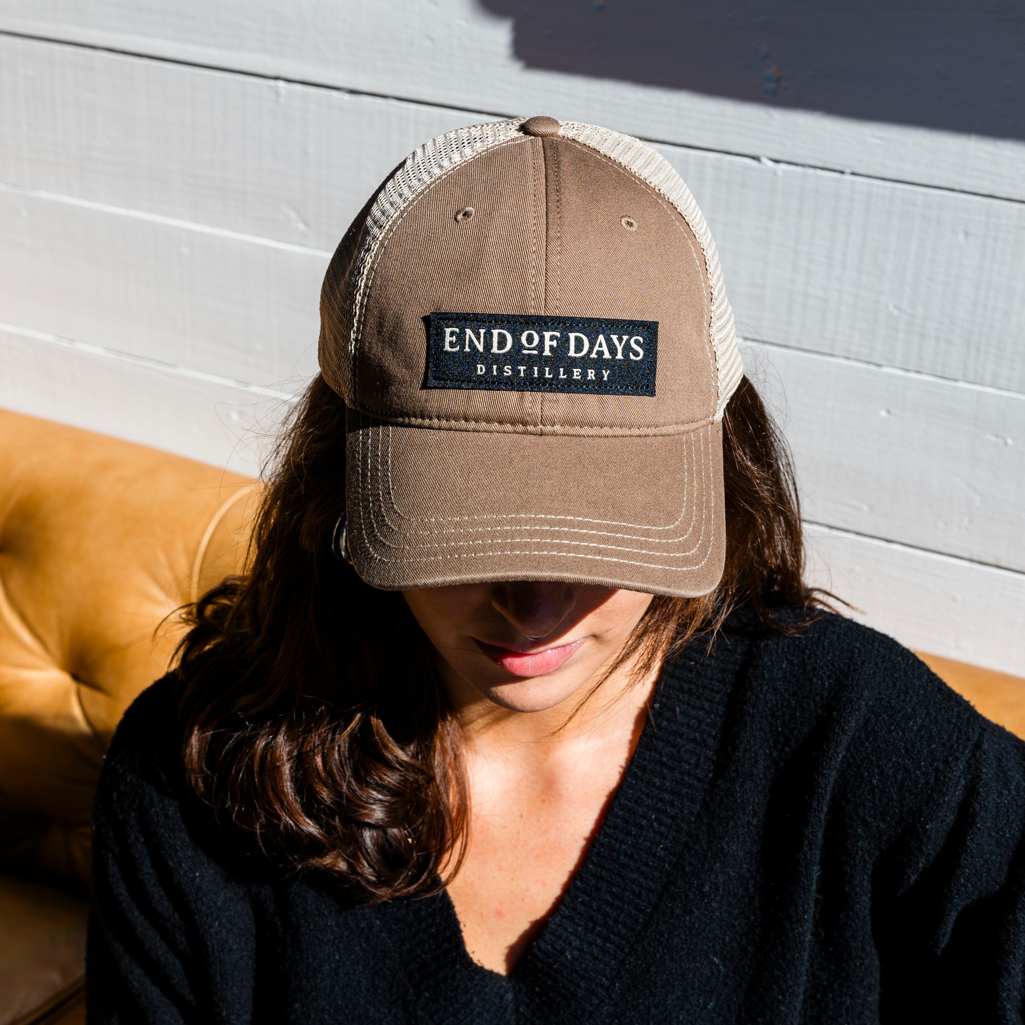 Woven Label Mesh Dad Hat