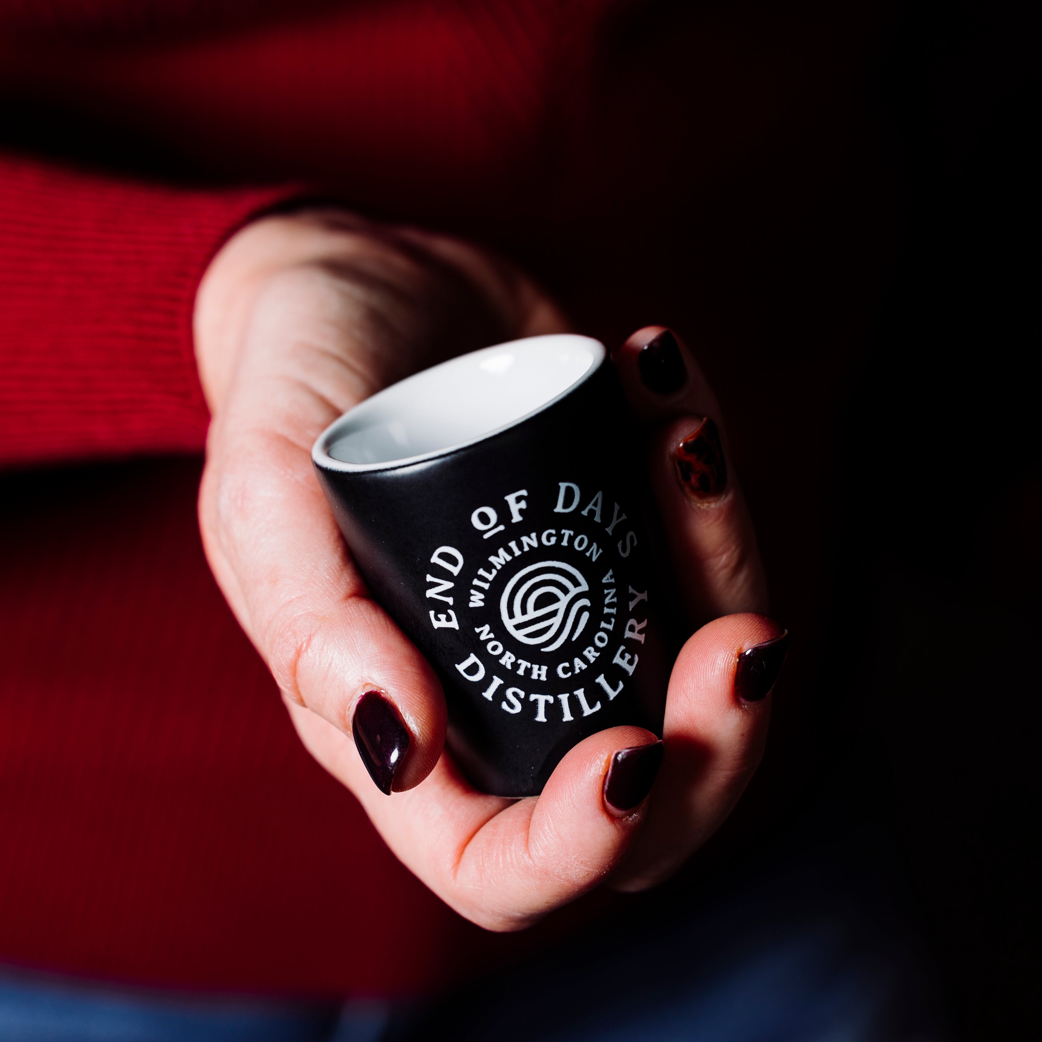 Black Ceramic Shot Glass