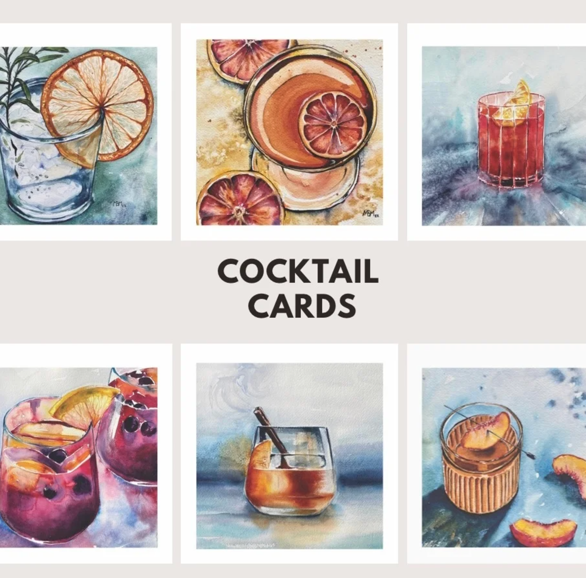 Cocktail Cards by Maya Murano